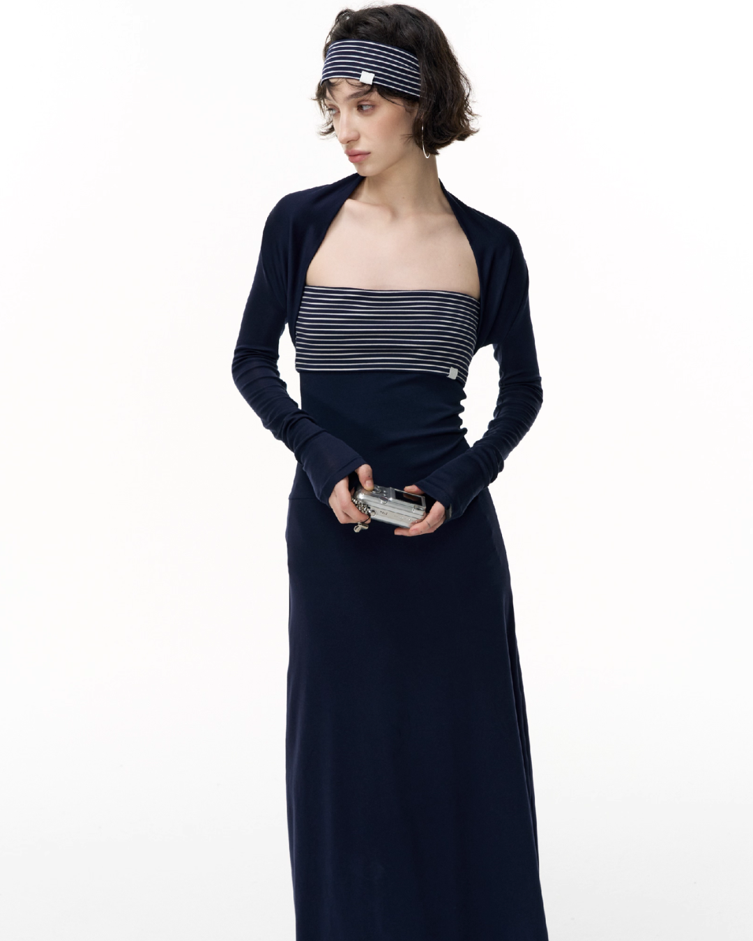 Elegant Fit Long Bodycon Dress / Cardigan / Tops SHE0008