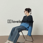 Crewneck Blue Gradient Knit LLA0411