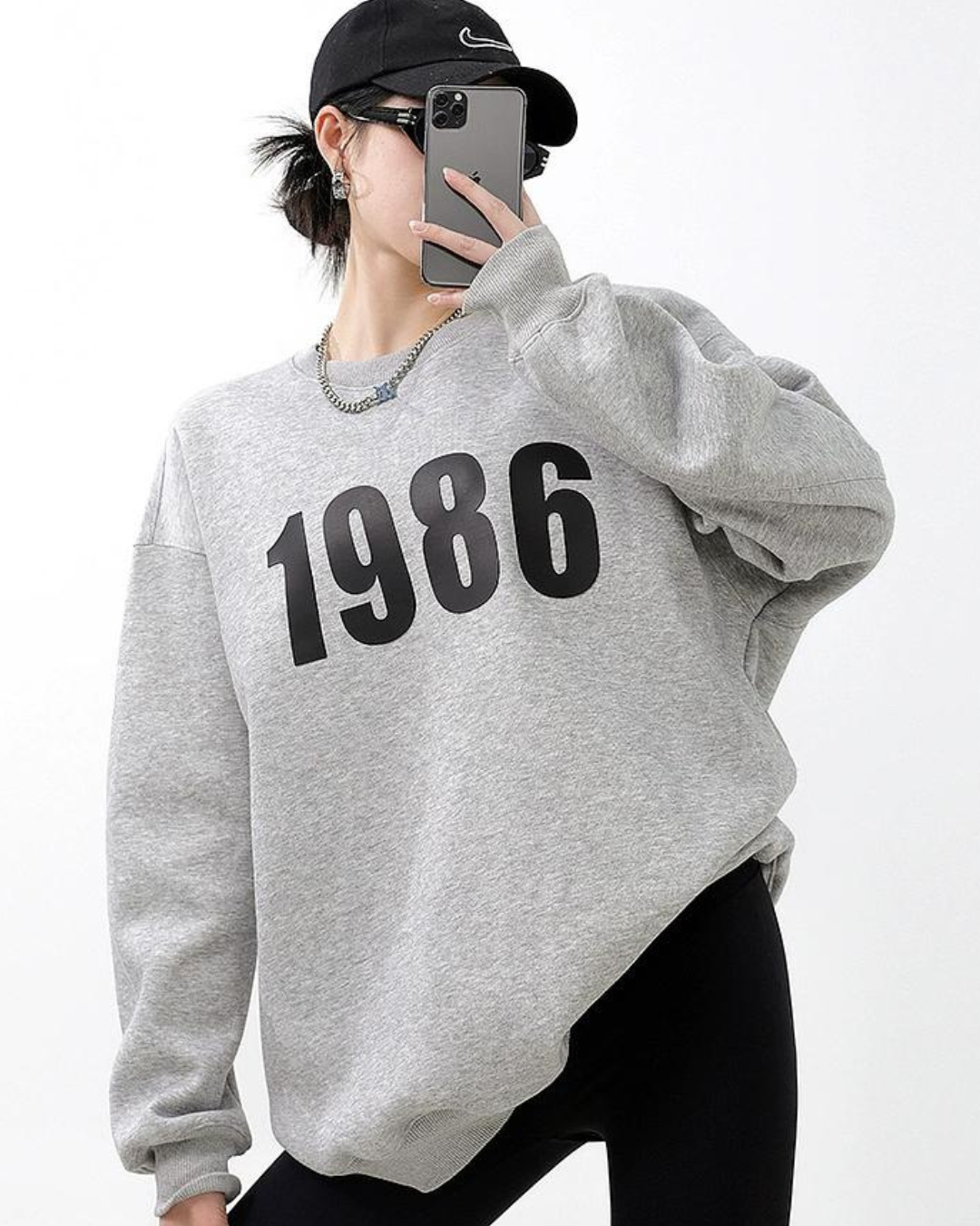 Number Logo Sweat Tops ICM0005