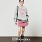 Horse Print Sweatshirt / Pink Mini Skirt LLA0639