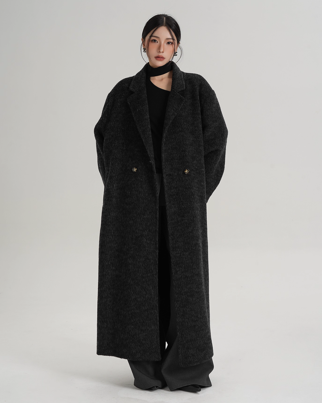 Loose Long Wool Coat SRS0392