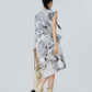 Hand-Drawn Floral Print Dress FER0289
