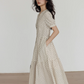 Dot Sheer Puff Sleeve Dress VAS0025
