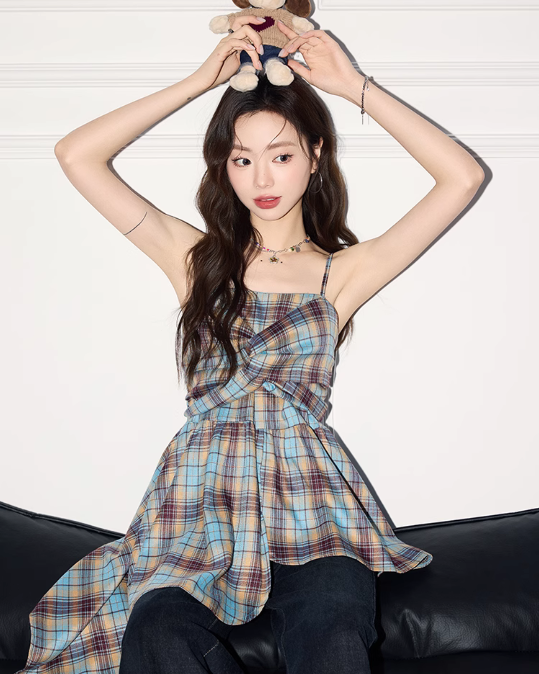 Paid Asymmetrical Ruffle Camisole MNX0007