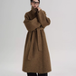 Stand Collar Long Loose Wool Coat SRS0361
