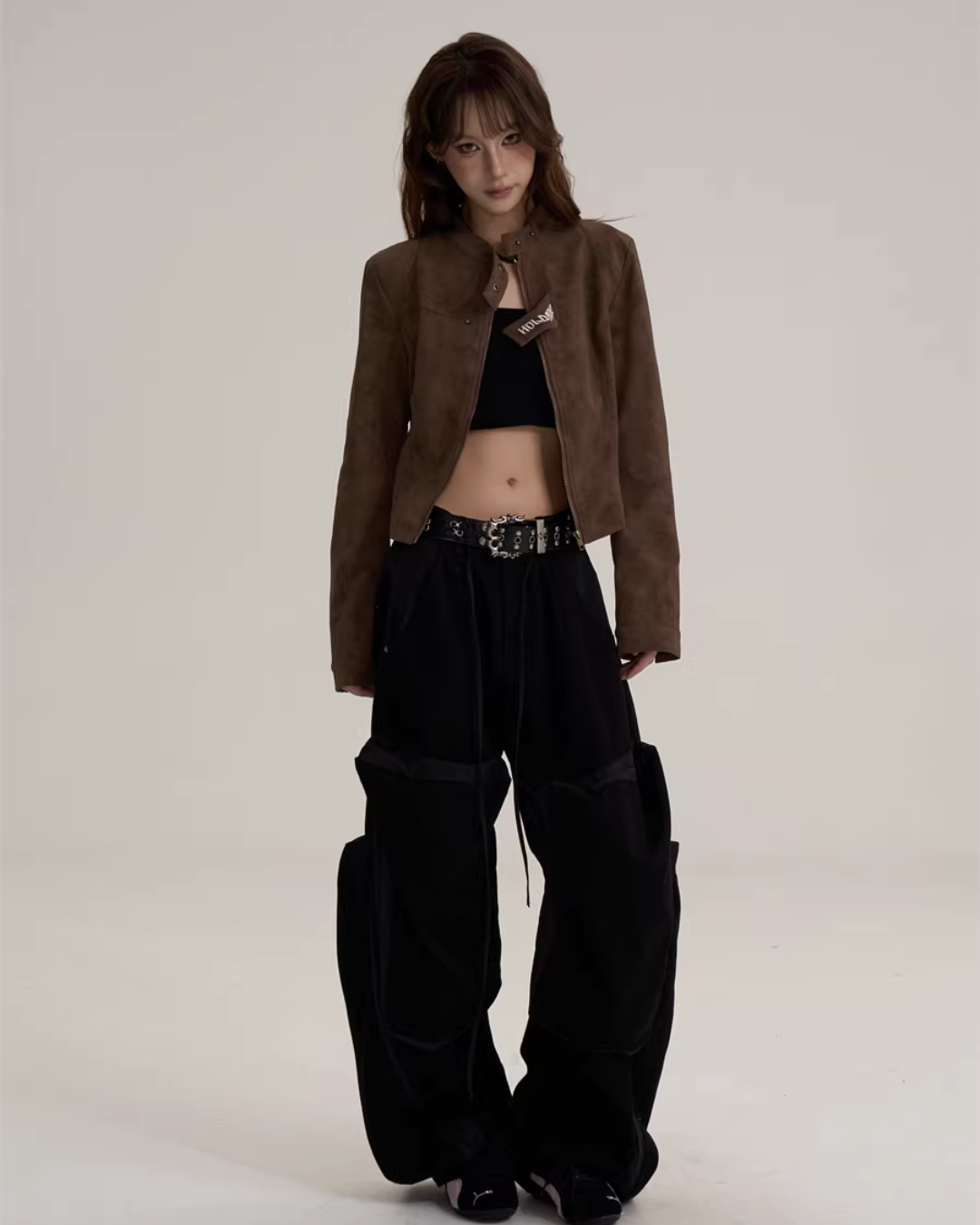Suede Cropped Jacket ONP0003