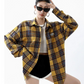 Loose Plaid Long Sleeve Shirt ICM0012