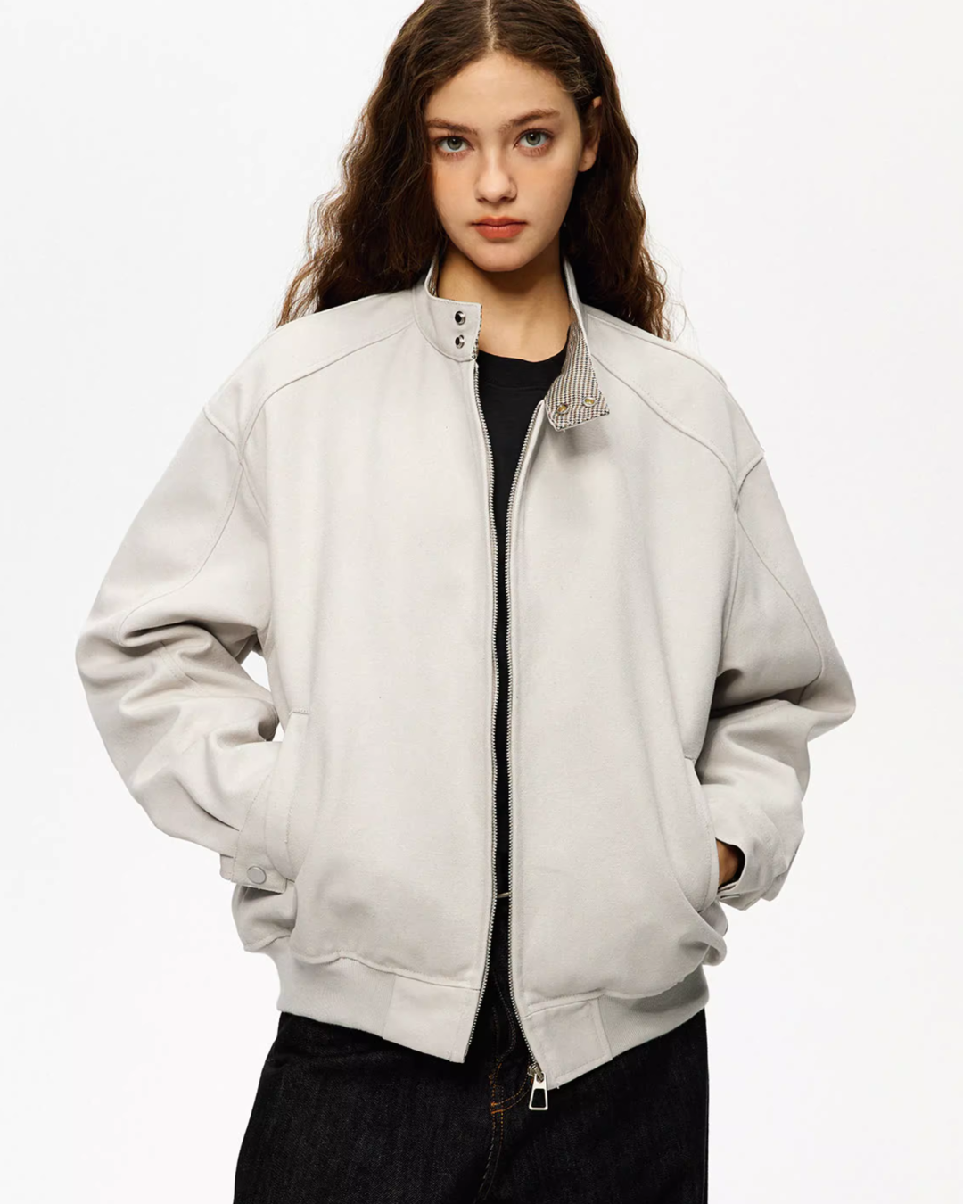 Stand Collar Basic Jacket NDC0009