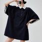 Two-Tone Polo Shirt Dress FER0226