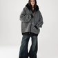 Striped Wool Loose Hoodie ACS0350