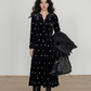 V-Neck Velvet Long Dress VAS0177