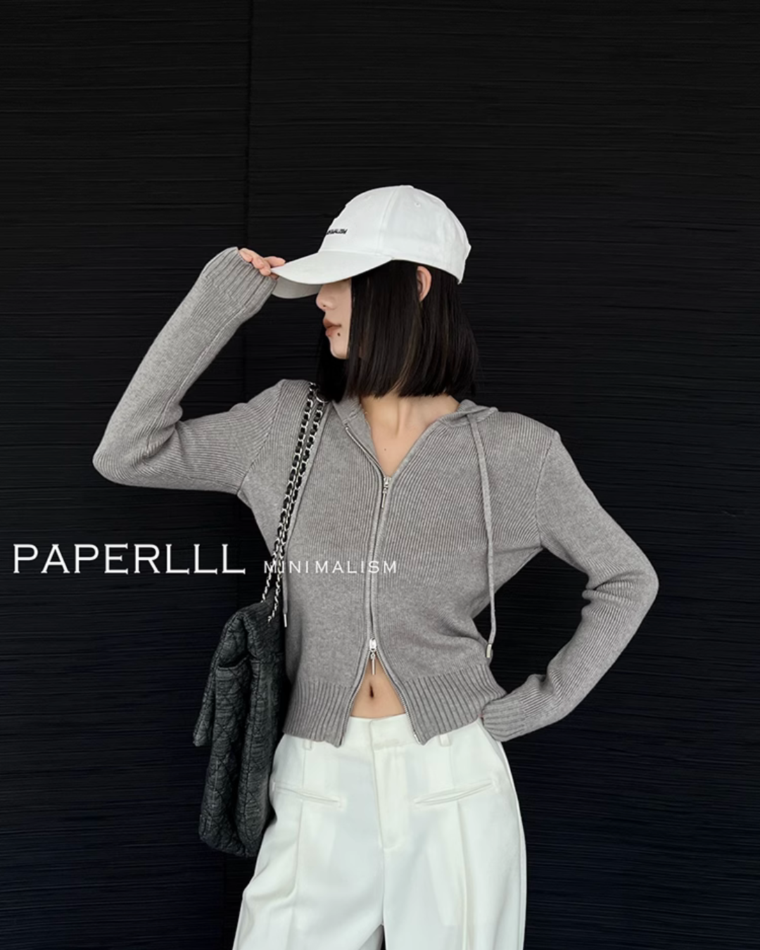 Double Zip Knit Tops PPR0006