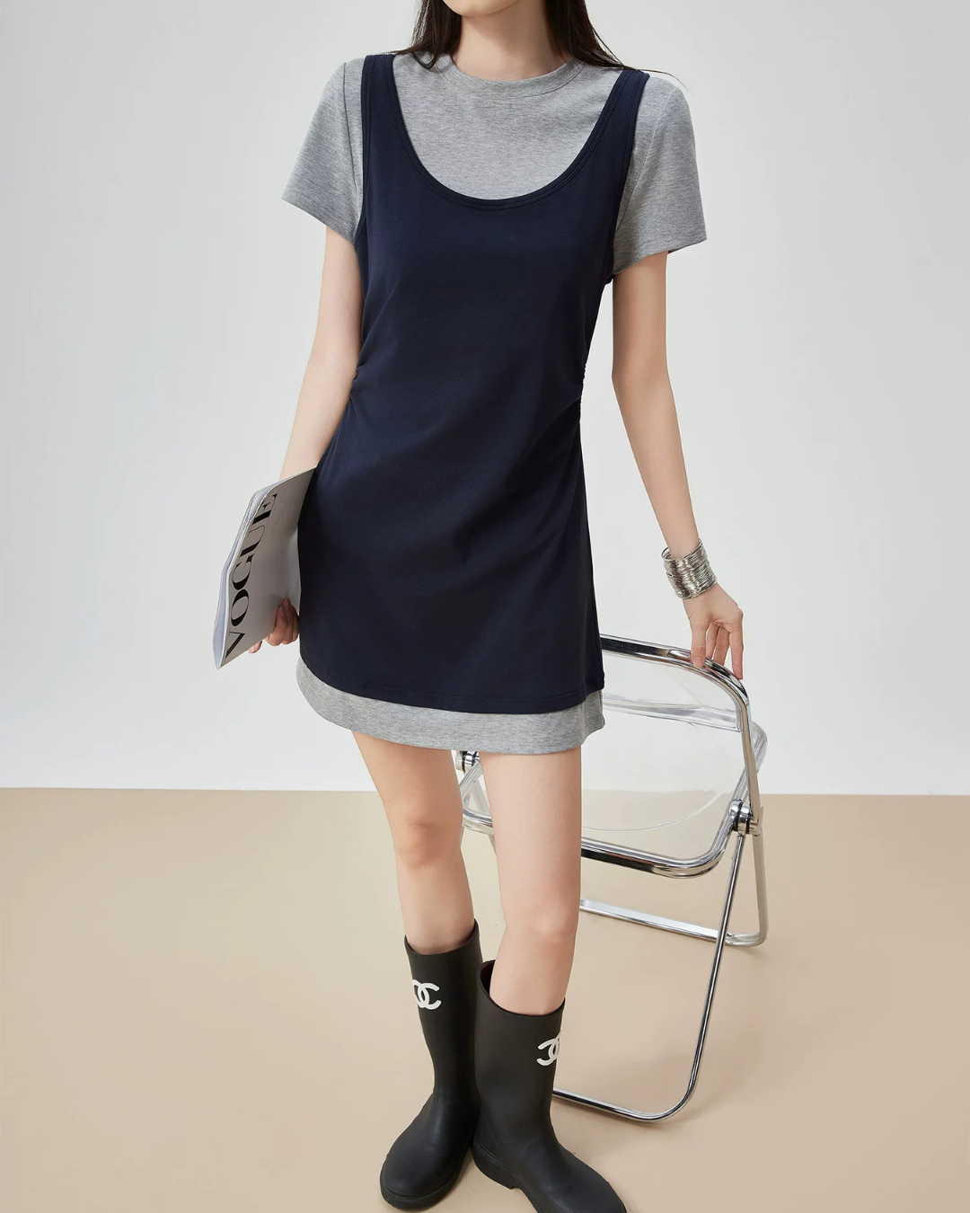 T-shirt Docking Camisole Dress FER0223