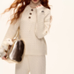 Wool Half-Button Knit Hoodie / Wide Pants ASG0073