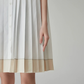 Sleeveless Shirt Pleated Dress FER0174