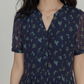 Key Neck Floral Dress VAS0121