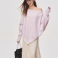 Asymmetrical Off Shoulder Knit Top WEO0025