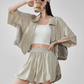 Line Short-Sleeve Jacket / Balloon Short Pants FER0060