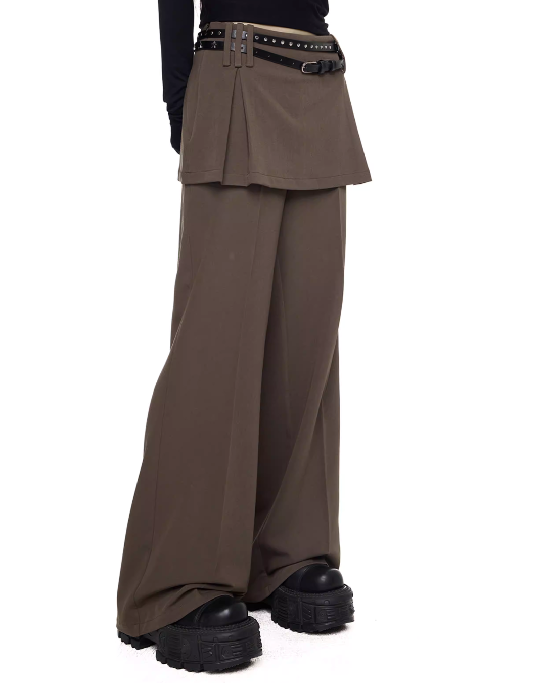 Straight-Leg Skirt-Pants EZK0093