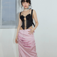 Pink Pleated Mop Skirt JNS0009