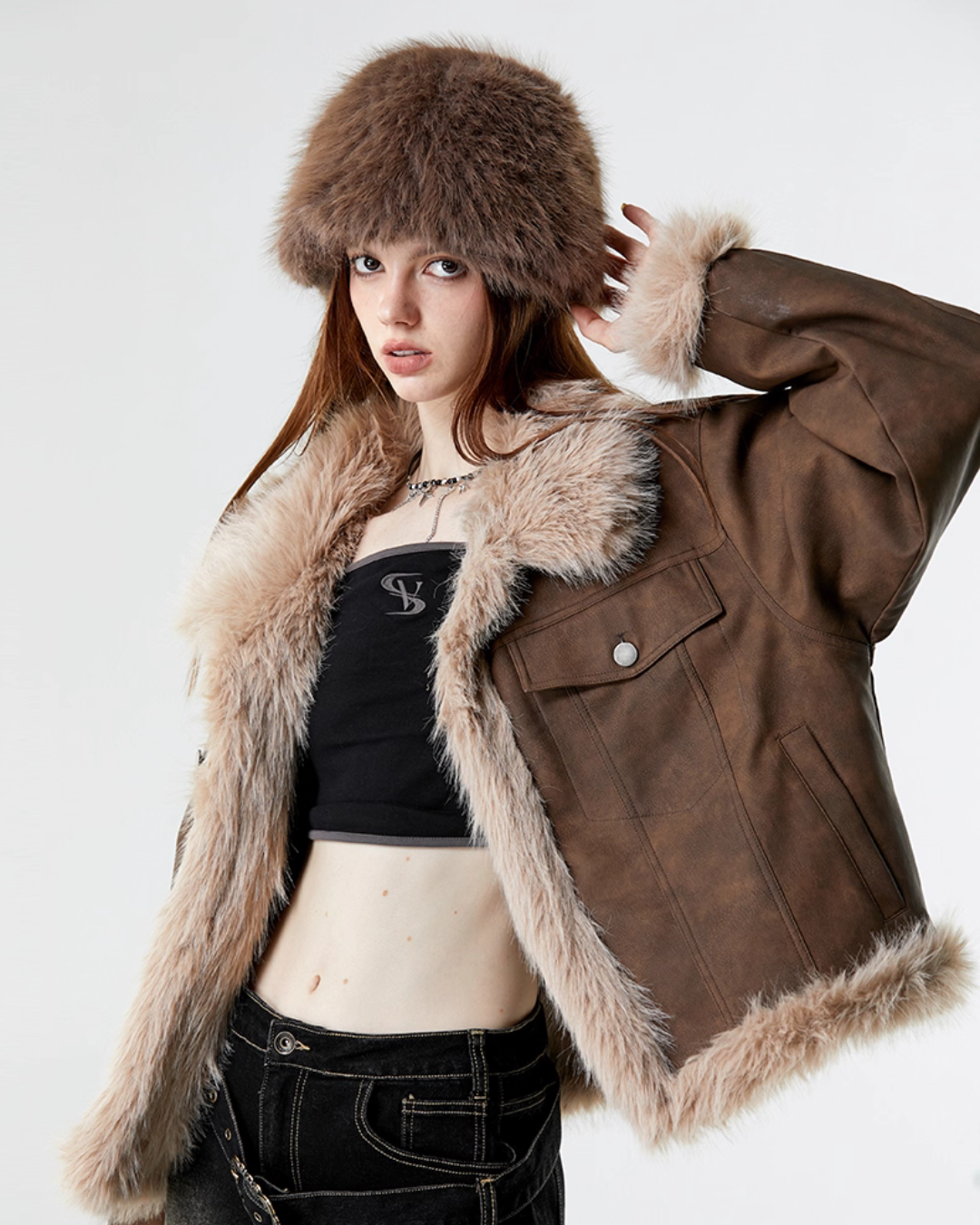 Vintage Mouton Coat VSE0066