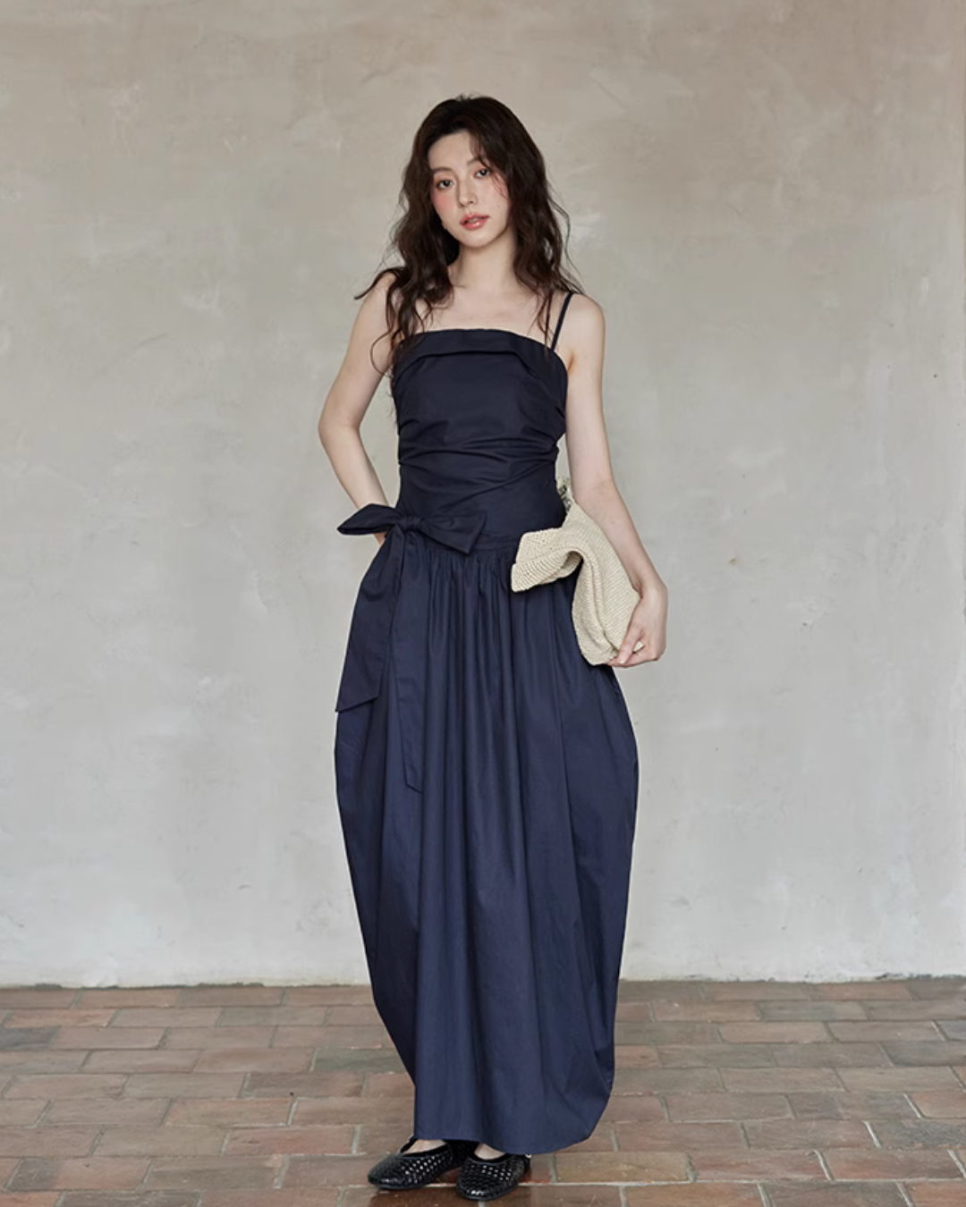 West Ribbon Cotton Dress SMS0003