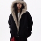 Fur Hooded Zip Jacket HGX0022