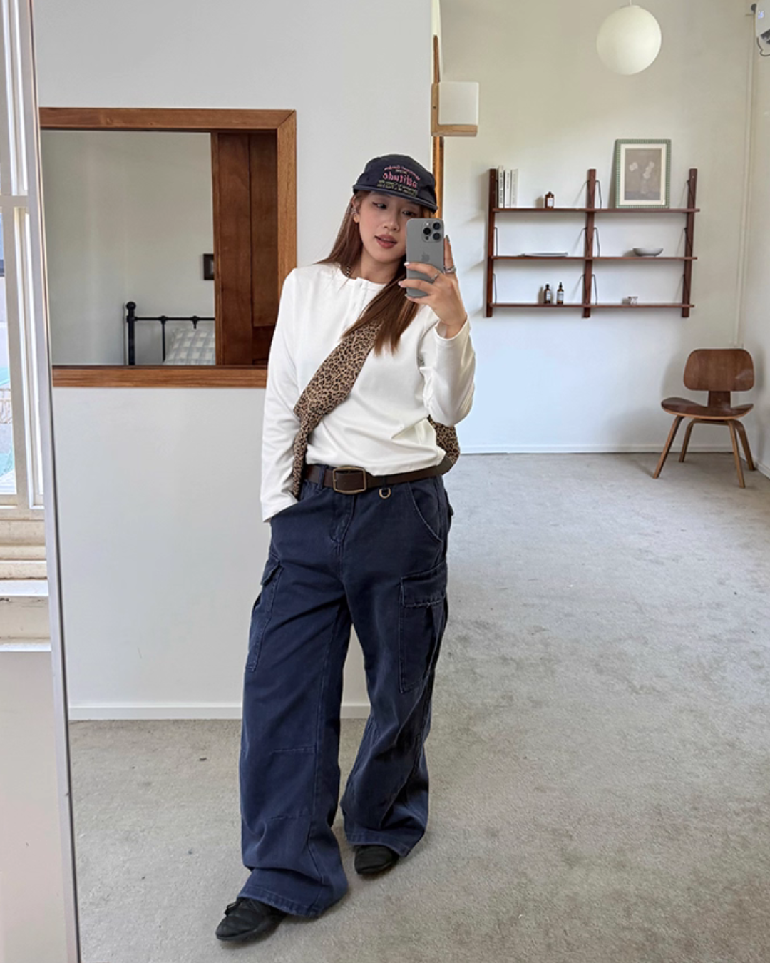 Wide Denim Cargo Pants CYE0052