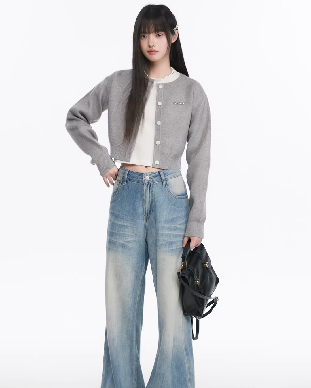 Soft Short Knit Cardigan KIP0007