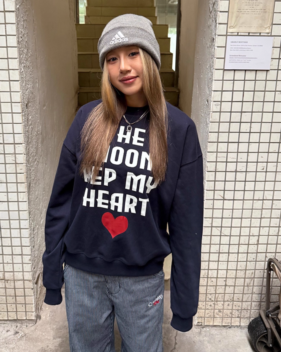 College Logo Sweat Top CYE0029