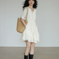 V-Neck Tiered Mini Dress VAS0201