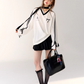 V-Neck Side Line Long Sleeve Top ASG0003