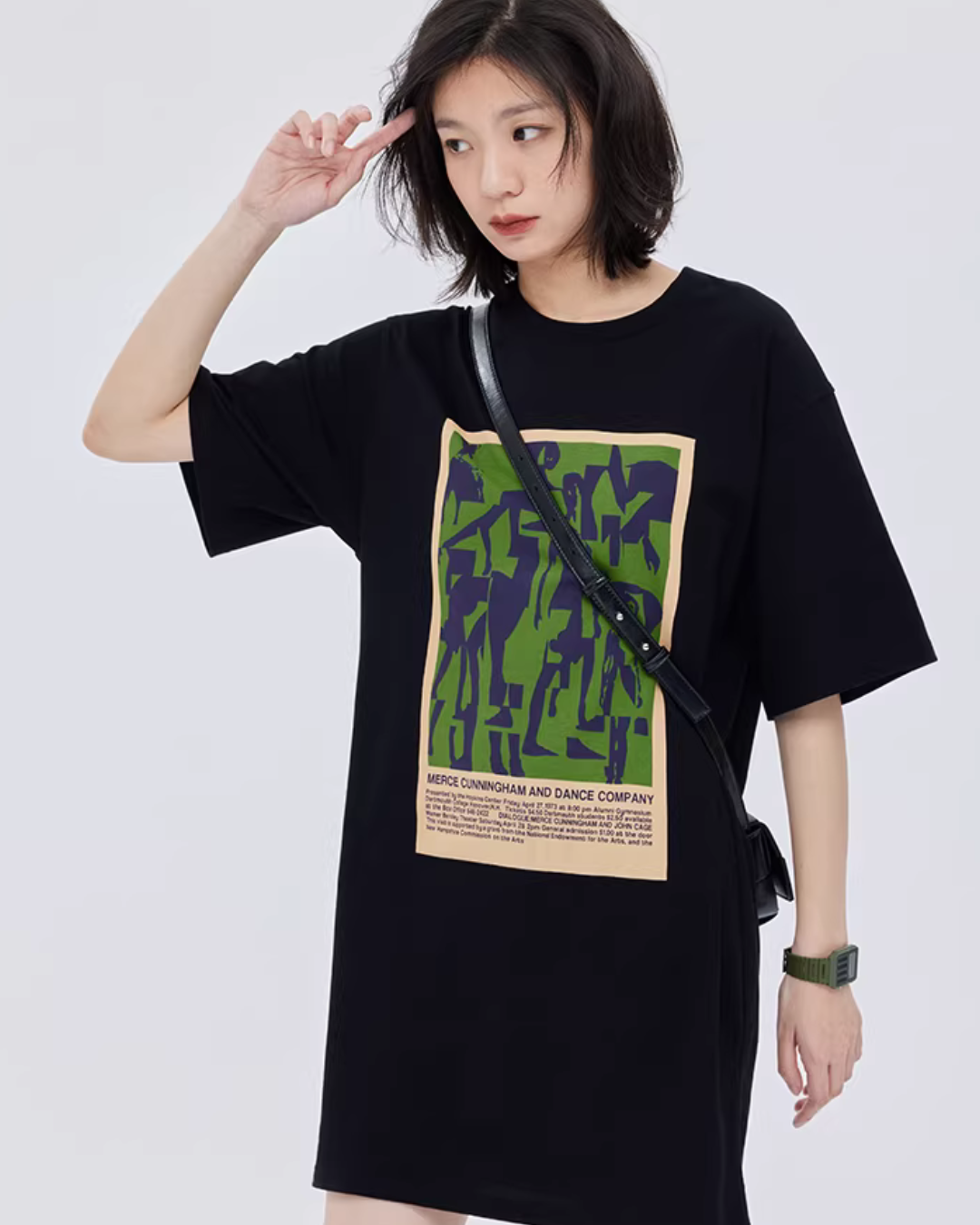 Graphic T-Shirt Dress SHN0029