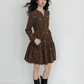 V-Neck Embroidered Shirt Dress VAS0169