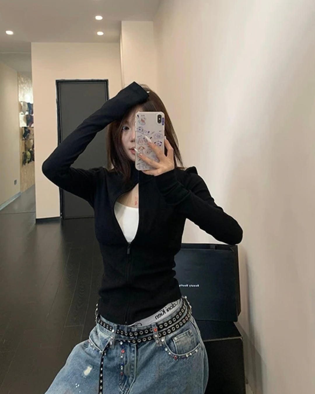Cropped Slim Zip Jacket YLS1049