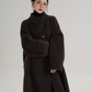 Mock Neck Long Coat SRS0407