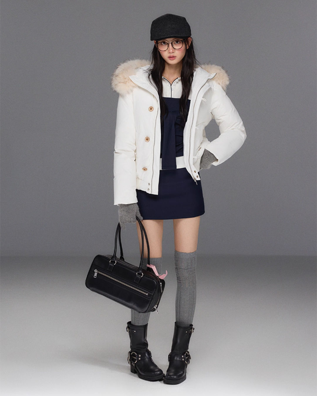 Fur Hood Down Jacket TRK0008