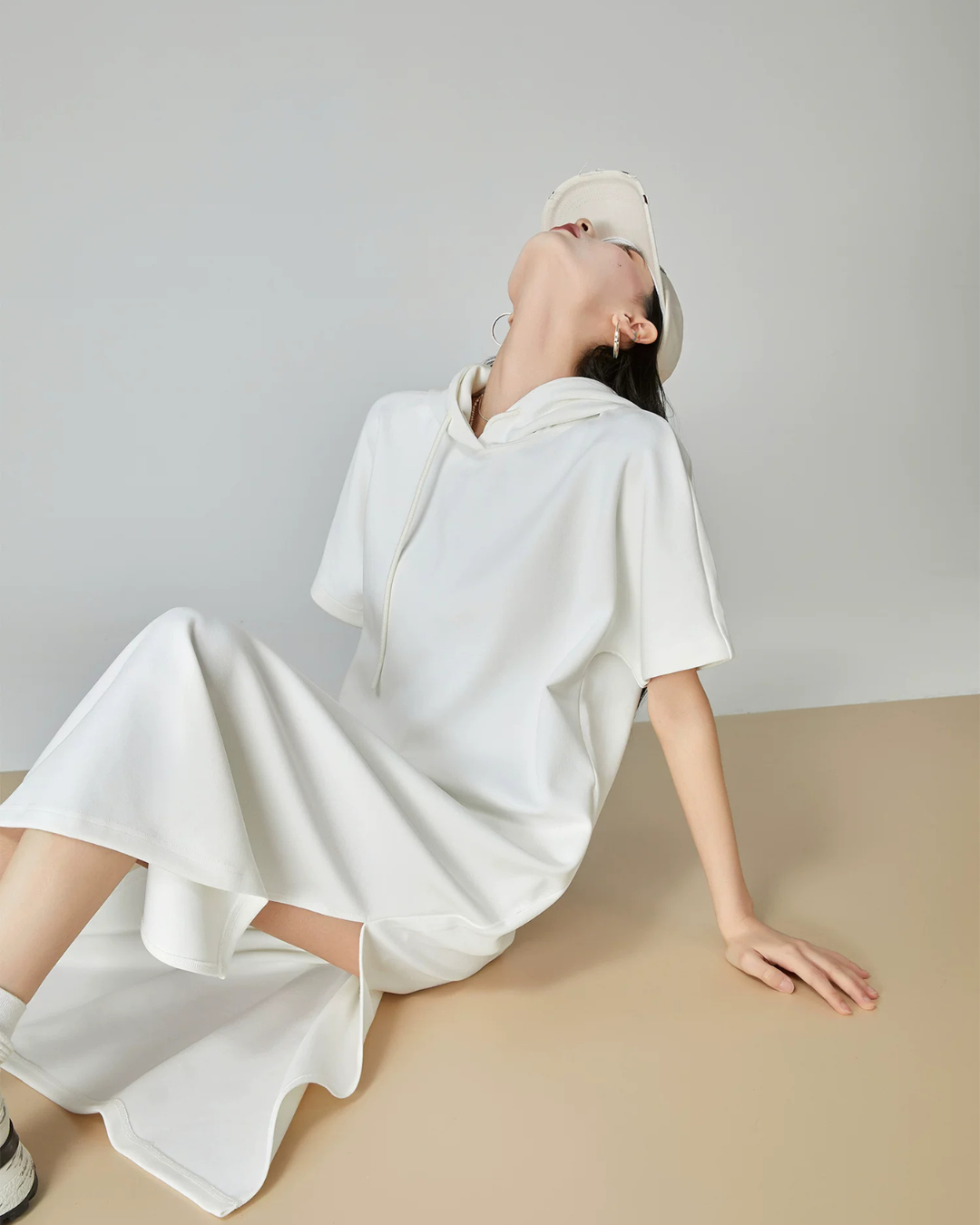 Sweatshirt Hoodie Dress FER0184