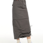 Cargo Drawstring Pocket Maxi Skirt VNY0004