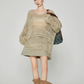 Sheer Oversized Knit Top FER0361