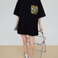 Sequin Pocket Short-Sleeve T-Shirt FER0331