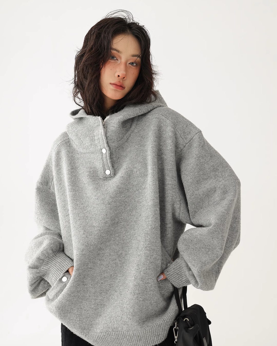 Turtleneck Pullover Hoodie ACS0231