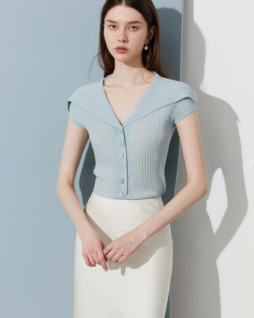 Big Collar Tight Top DPY0061