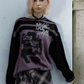 Striped Ripped Graffiti Sweater  CEN0025