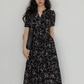 V-Neck Small Floral Dress VAS0078
