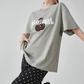 Cherry Print Short-Sleeve T-Shirt  FER0265