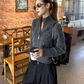 Stand Neck Cable Knit Jacket WWP0021