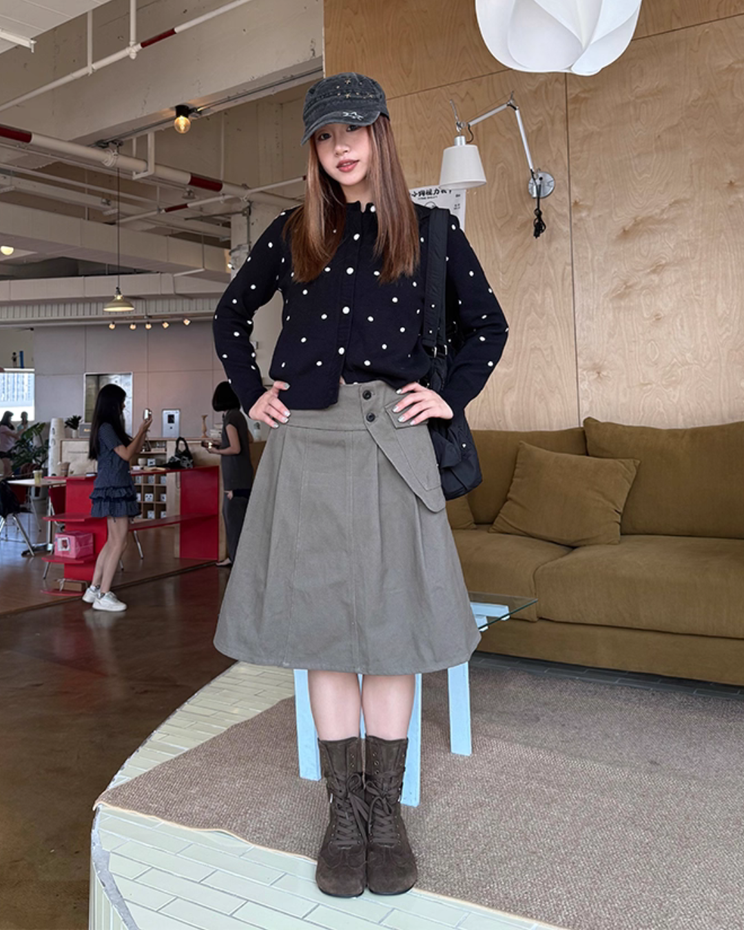 Polka Dot Knit Cardigan CYE0064