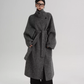 Stand Collar Long Loose Wool Coat SRS0361