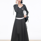 Drape Hood Top / Long Loose Skirt / Wide Pants WEO0073